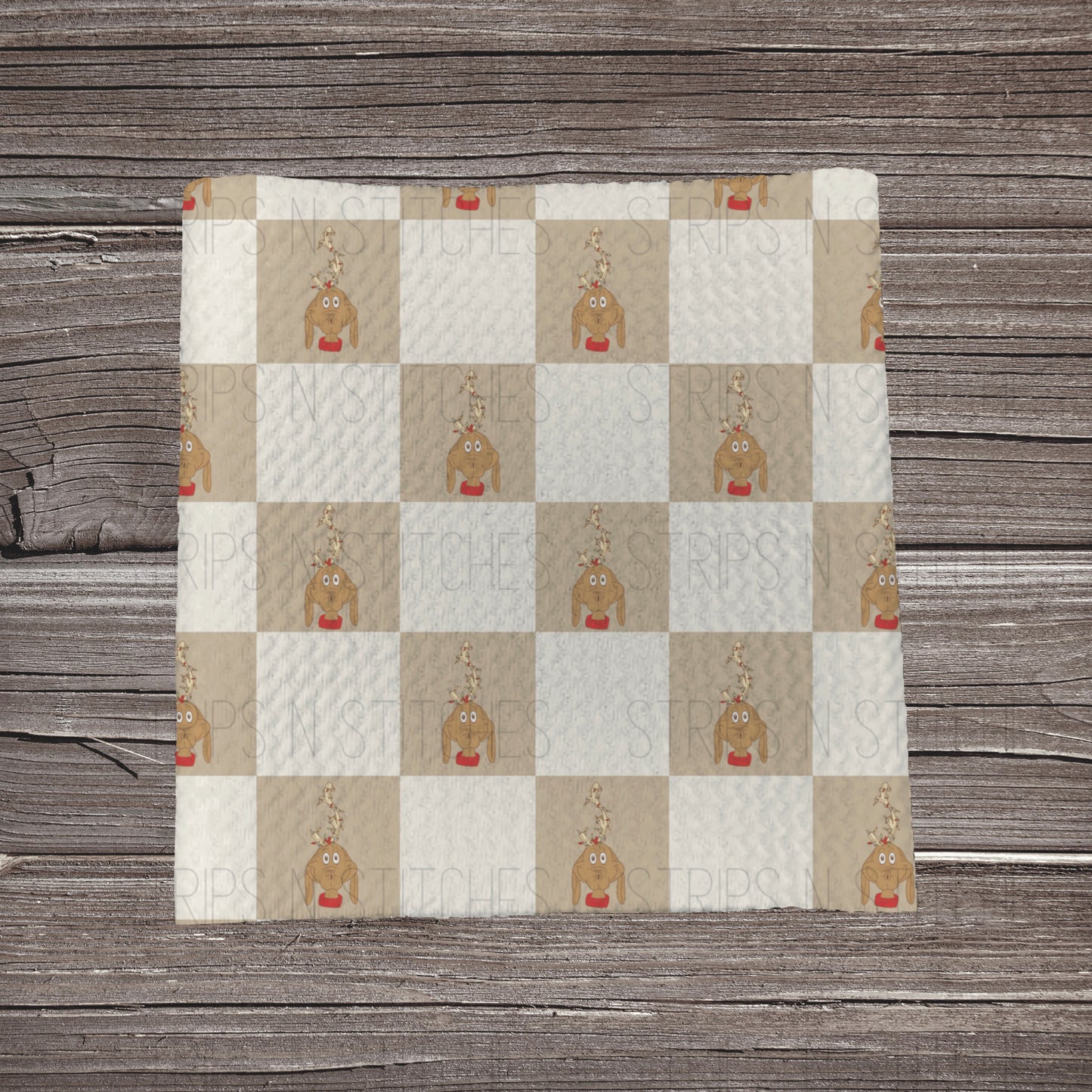 Muted Checkered Max |  Fabric Strip- Bow Making- Headwrap- Scrunchies