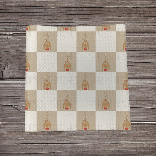 Muted Checkered Max |  Fabric Strip- Bow Making- Headwrap- Scrunchies