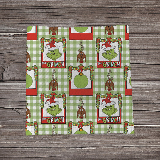 Mean One Plaid |  Fabric Strip- Bow Making- Headwrap- Scrunchies
