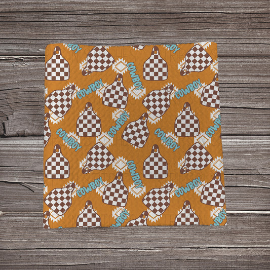 Cowboy Cow Tags | Bullet Fabric Strip | Bow Making | Scrunchie | Headwraps
