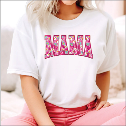 Mama Pink Daisies - DTF TRANSFER