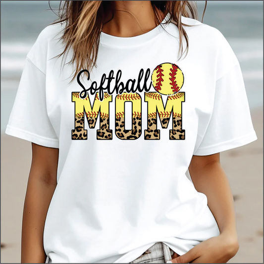 Softball Mom with Ball - DTF TRANSFER