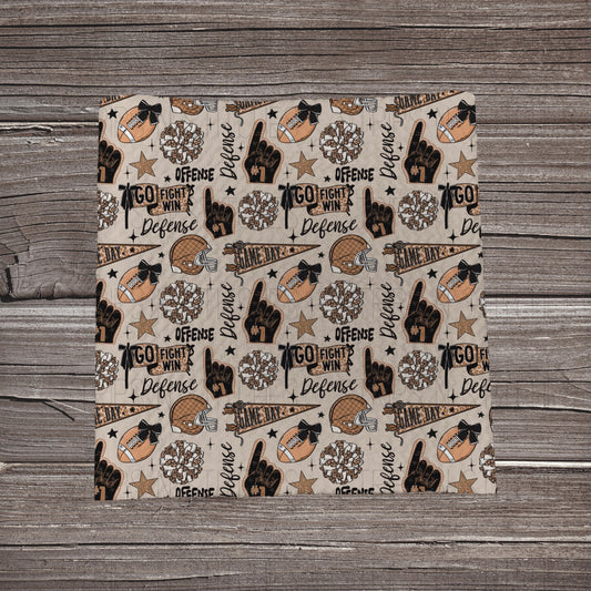 Go, Fight, Win | Fabric Strip- Bow Making- Headwraps- Scrunchies