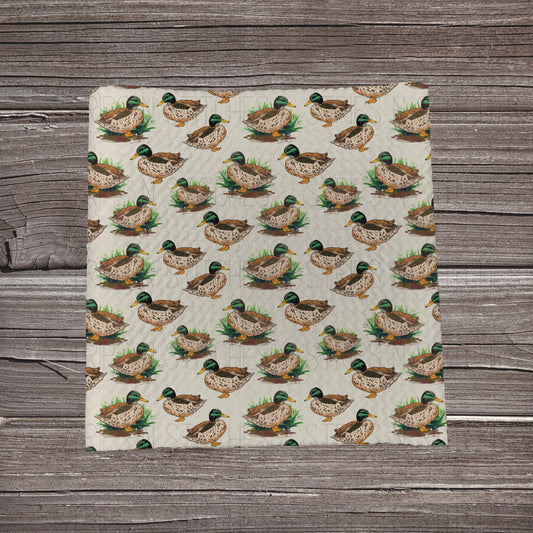Mallard Ducks | Fabric Strip- Bow Making- Headwraps- Scrunchies