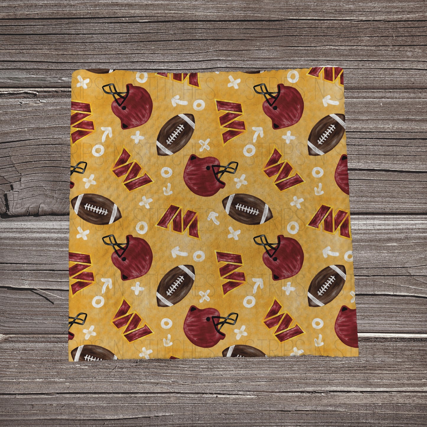 Football Watercolor Color Playbook | All 32 Teams Available | Fabric Strip | Bow Making | Scrunchies | Headwraps