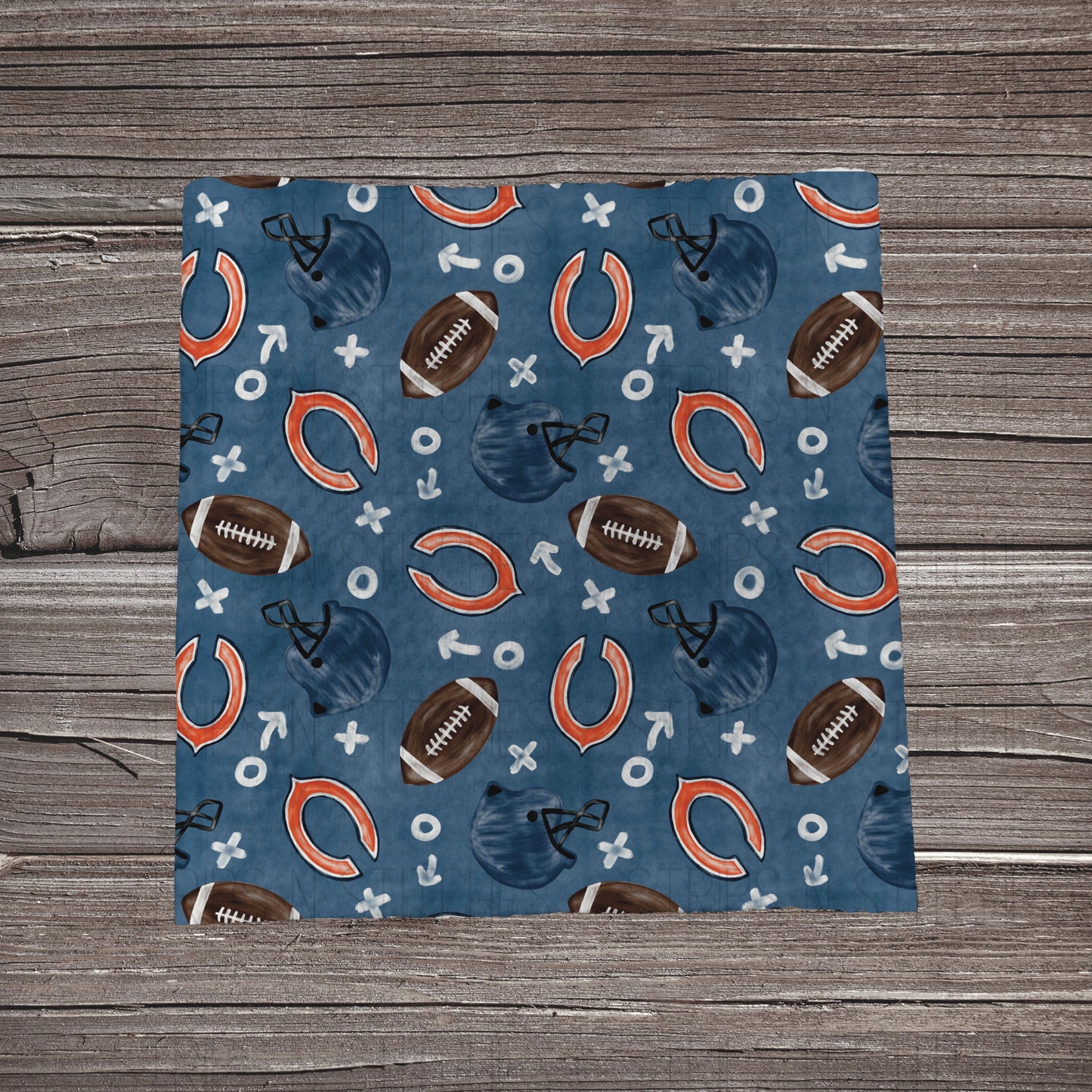 Football Watercolor Color Playbook | All 32 Teams Available | Fabric Strip | Bow Making | Scrunchies | Headwraps