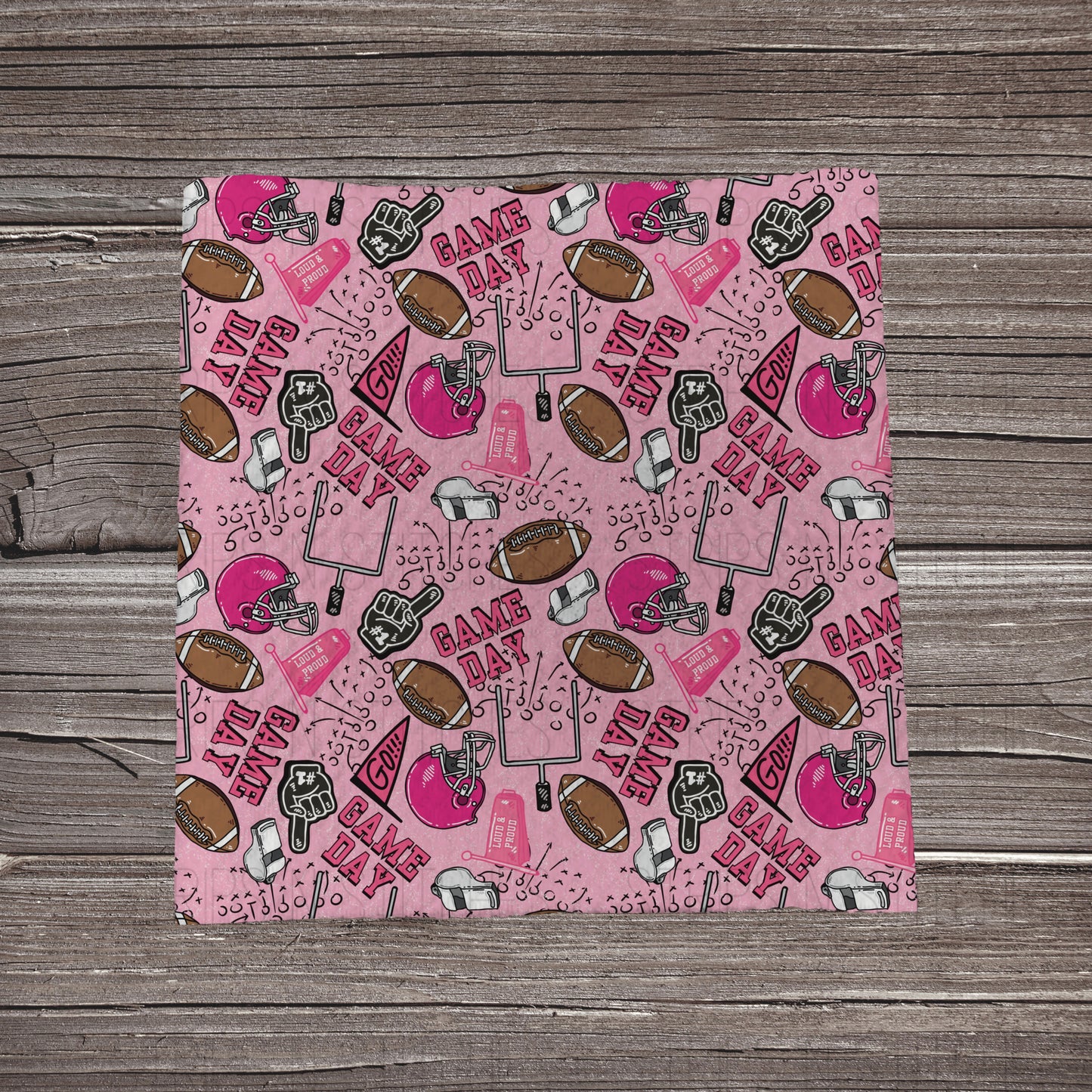 Pink Game Day | Fabric Strip- Bow Making- Headwraps- Scrunchies