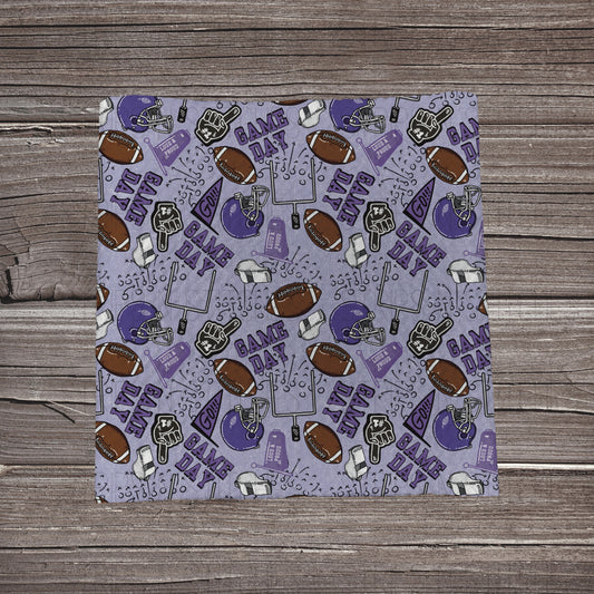 Purple Game Day | Fabric Strip- Bow Making- Headwraps- Scrunchies