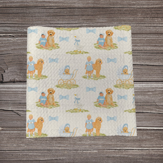 Vintage Boy’s Best Friend | Fabric Strip- Bow Making- Headwraps- Scrunchies
