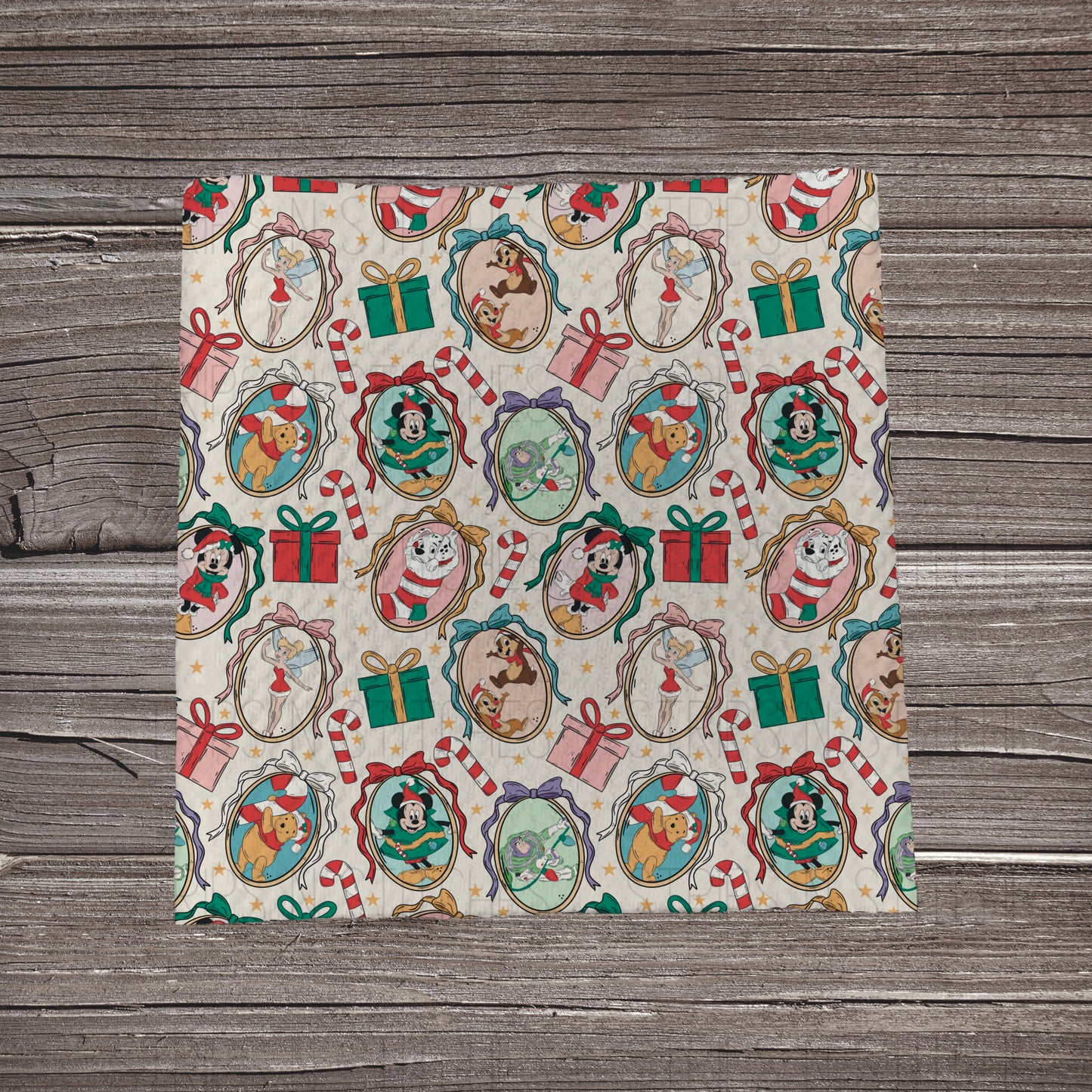 Sweet Christmas- Beige | Fabric Strip- Bow Making- Headwraps- Scrunchies