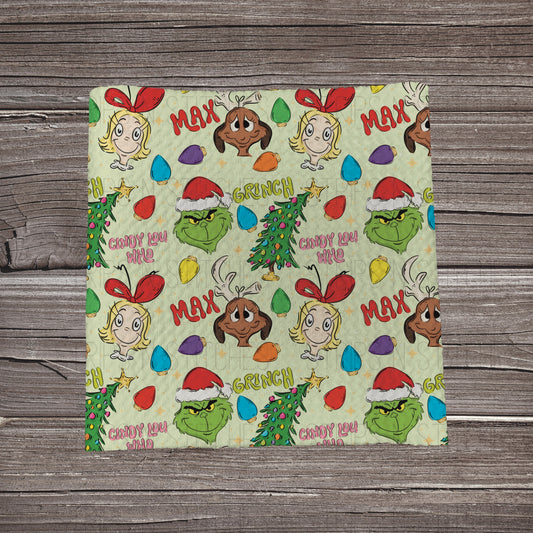 Green Guy & His Pals | Fabric Strip- Bow Making- Headwraps- Scrunchies