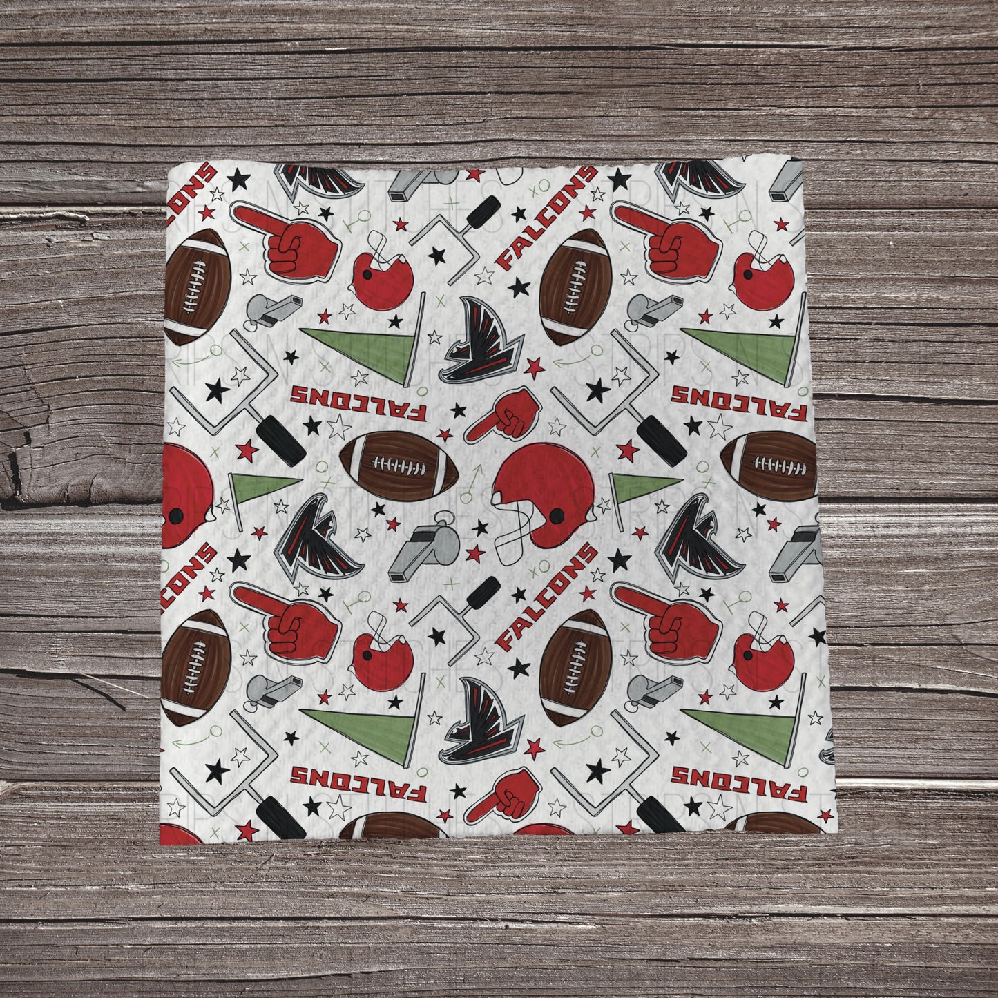 Football Watercolor White Playbook | All 32 Teams Available | Fabric Strip | Bow Making | Scrunchies | Headwraps