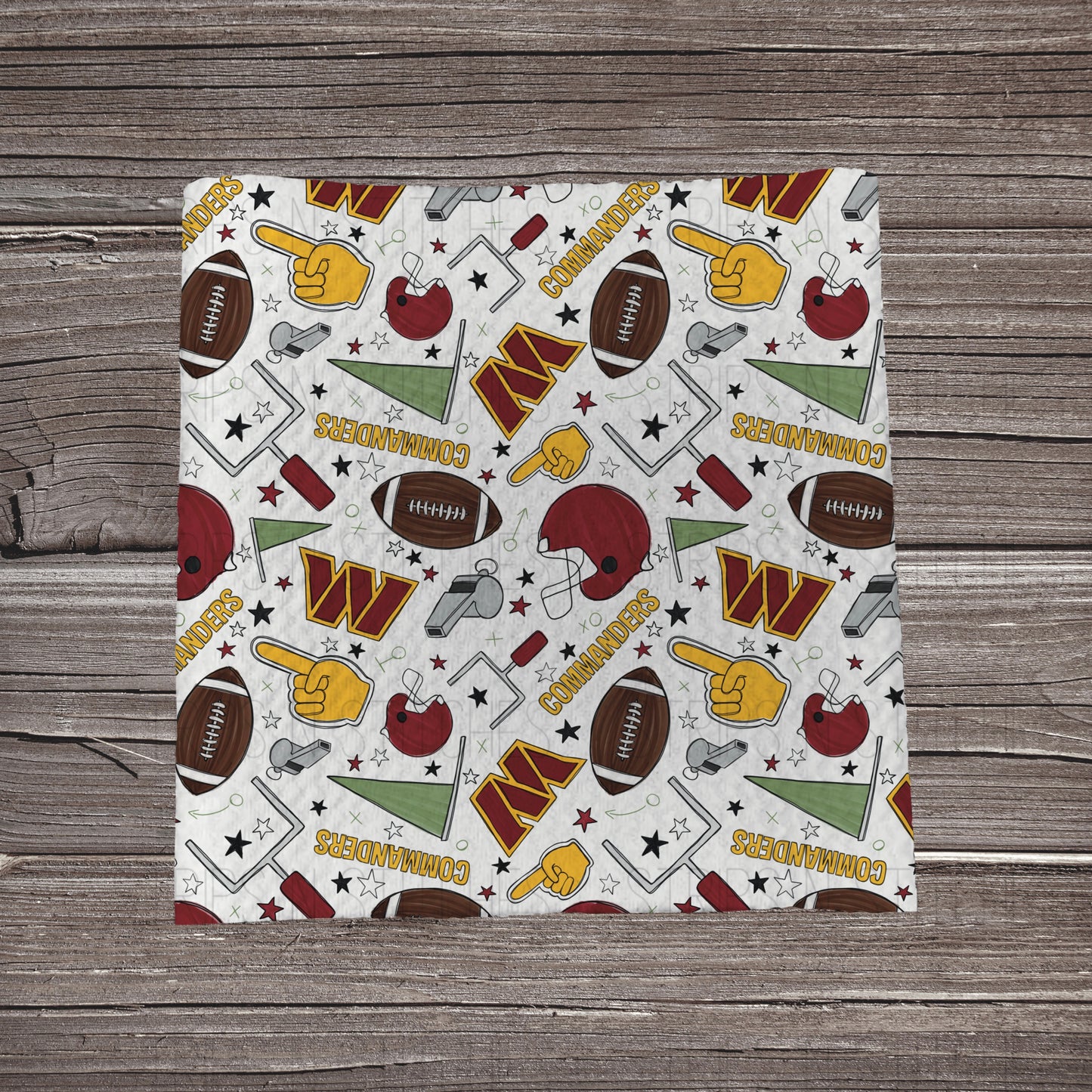 Football Watercolor White Playbook | All 32 Teams Available | Fabric Strip | Bow Making | Scrunchies | Headwraps