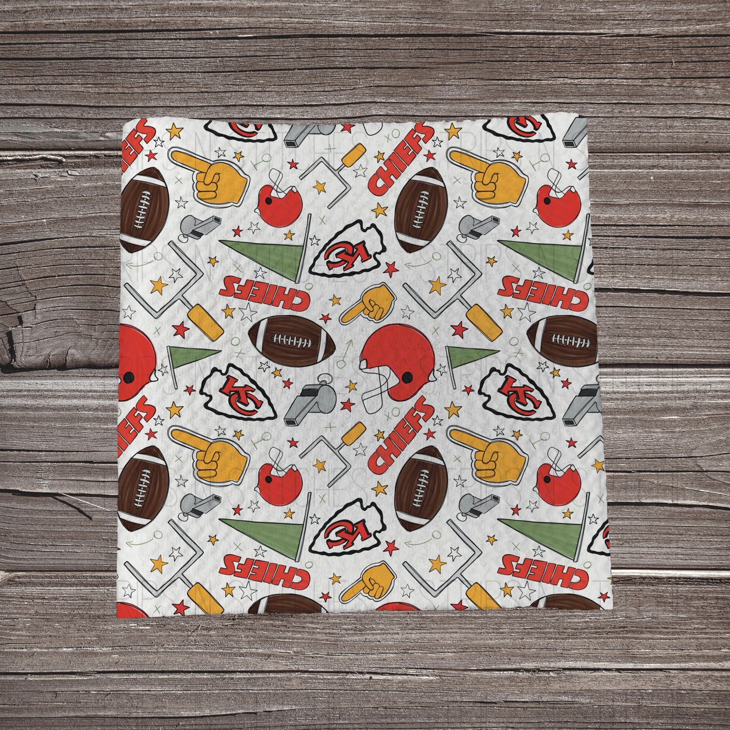 Football Watercolor White Playbook | All 32 Teams Available | Fabric Strip | Bow Making | Scrunchies | Headwraps