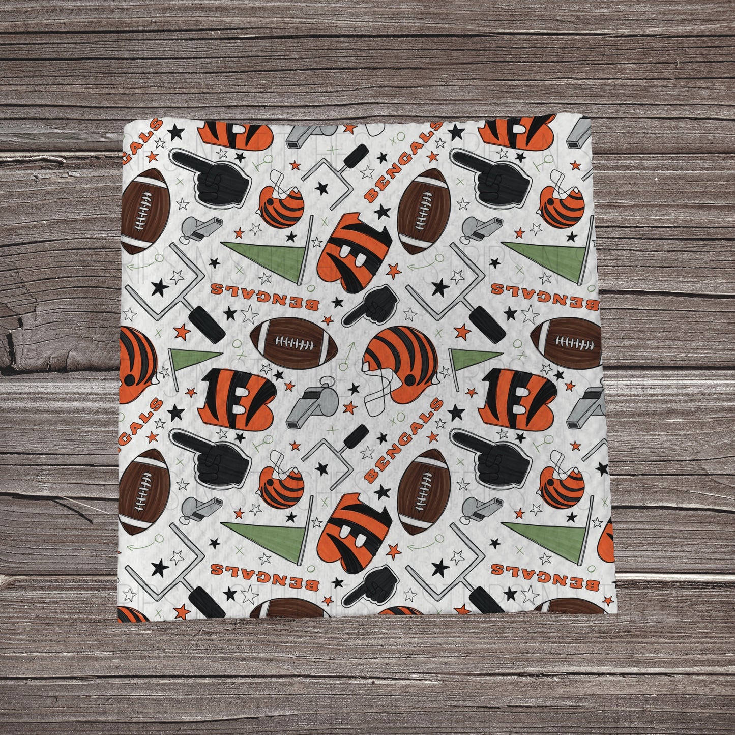 Football Watercolor White Playbook | All 32 Teams Available | Fabric Strip | Bow Making | Scrunchies | Headwraps