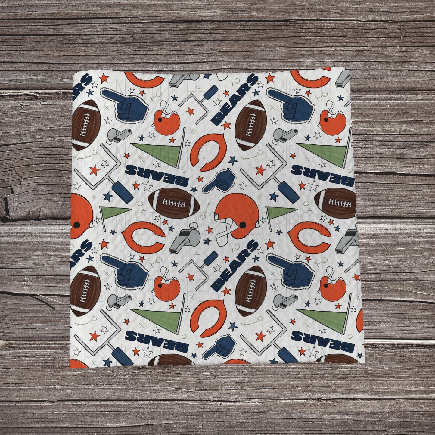 Football Watercolor White Playbook | All 32 Teams Available | Fabric Strip | Bow Making | Scrunchies | Headwraps