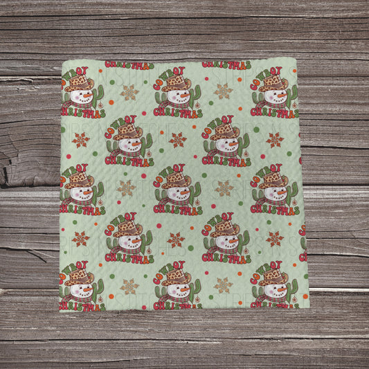 Cowboy Christmas- Green *EXCLUSIVE* | Fabric Strip | Bow Making | Headwrap | Scrunchies