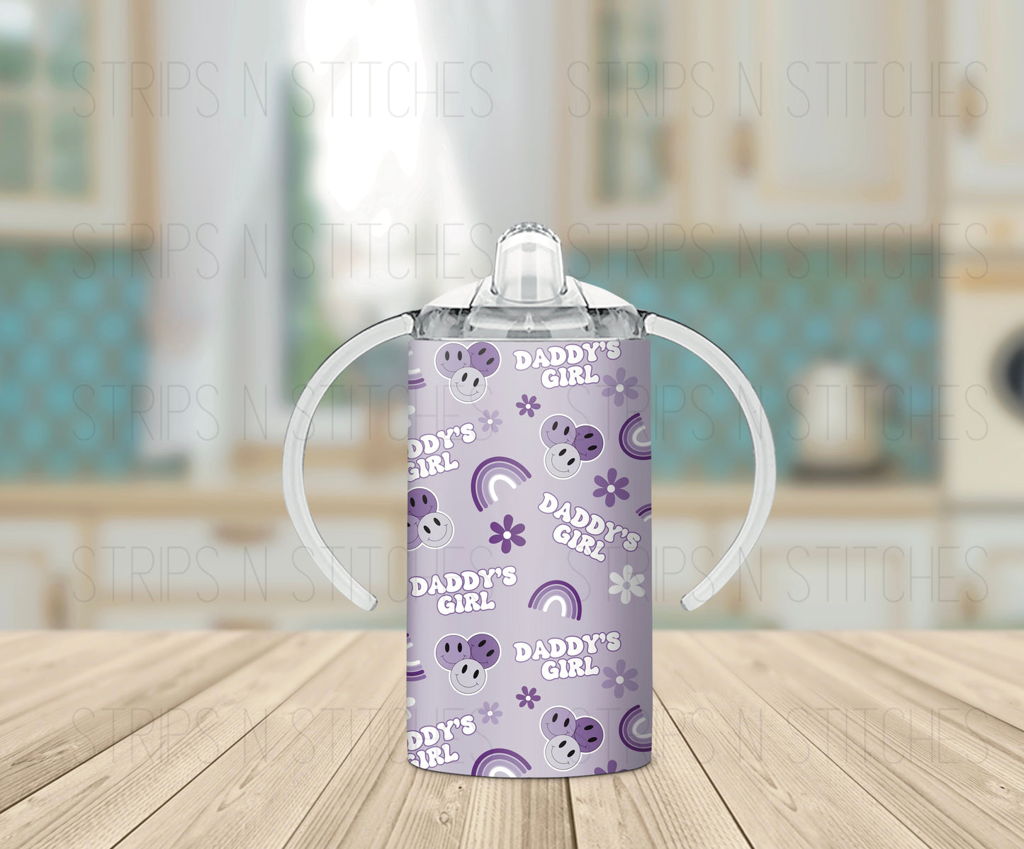 Daddy’s Girl Purple - Grow with Me Tumbler- 12oz- Two Lids