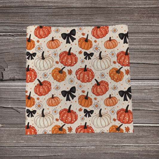 Pumpkins & Bows | Fabric Strip- Bow Making- Headwraps- Scrunchies