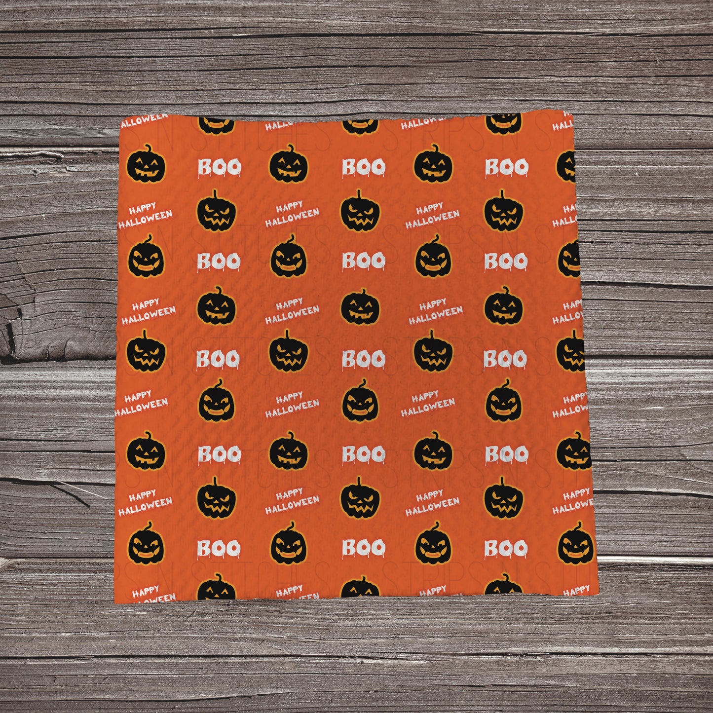Happy Halloween Jack-O Lantern - Orange | Fabric Strip- Bow Making- Headwraps- Scrunchies