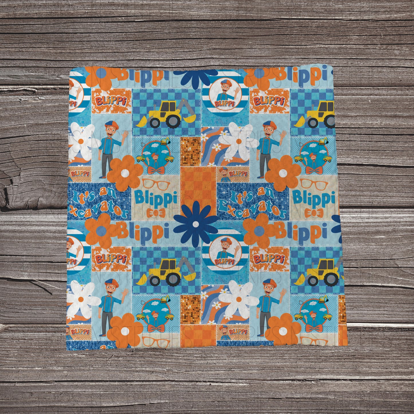 Blippi Floral Patchwork | Bullet Fabric Strip | Bow Making | Scrunchie | Headwraps