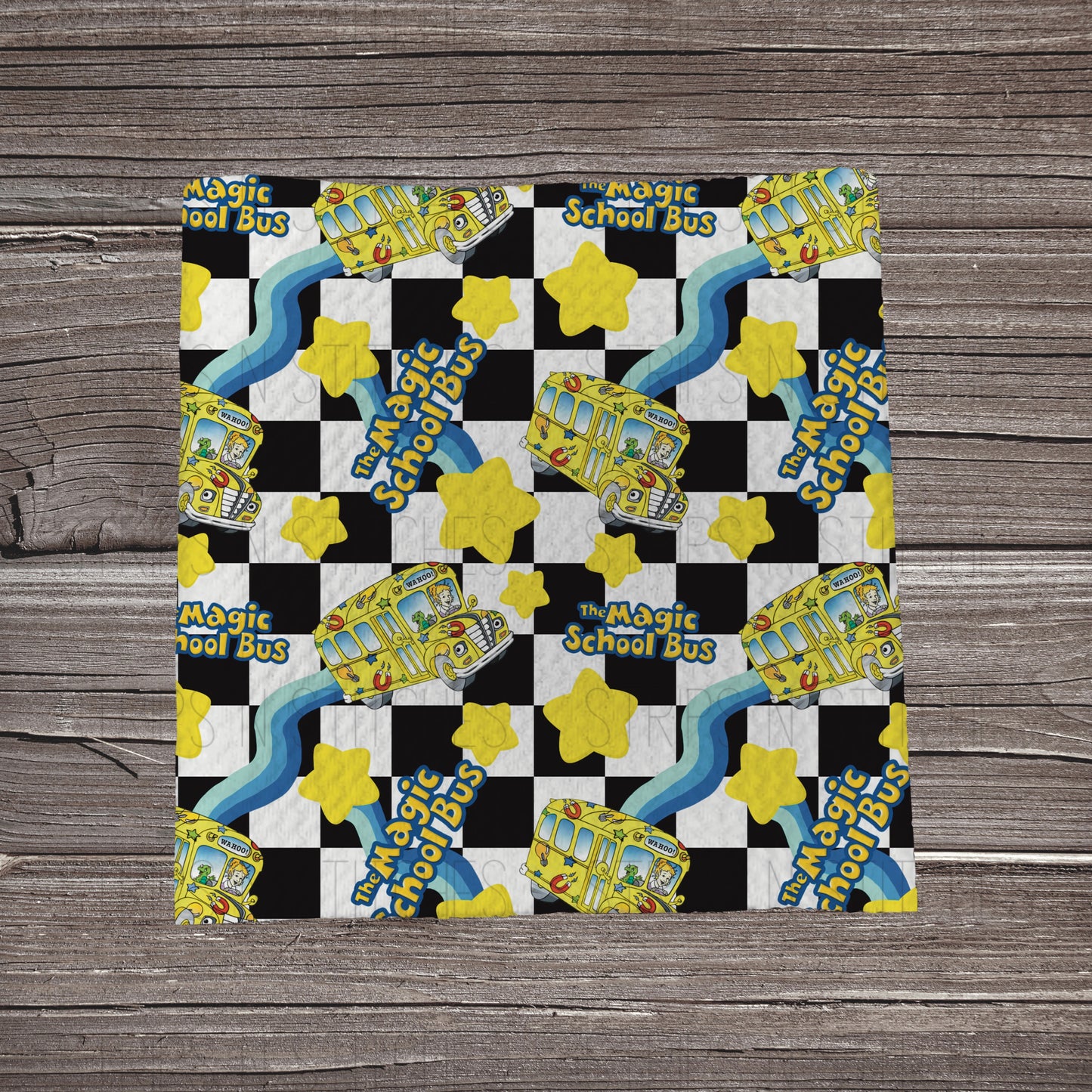 Checkered Magic Schoolbus | Bullet Fabric Strip | Bow Making | Scrunchie | Headwraps