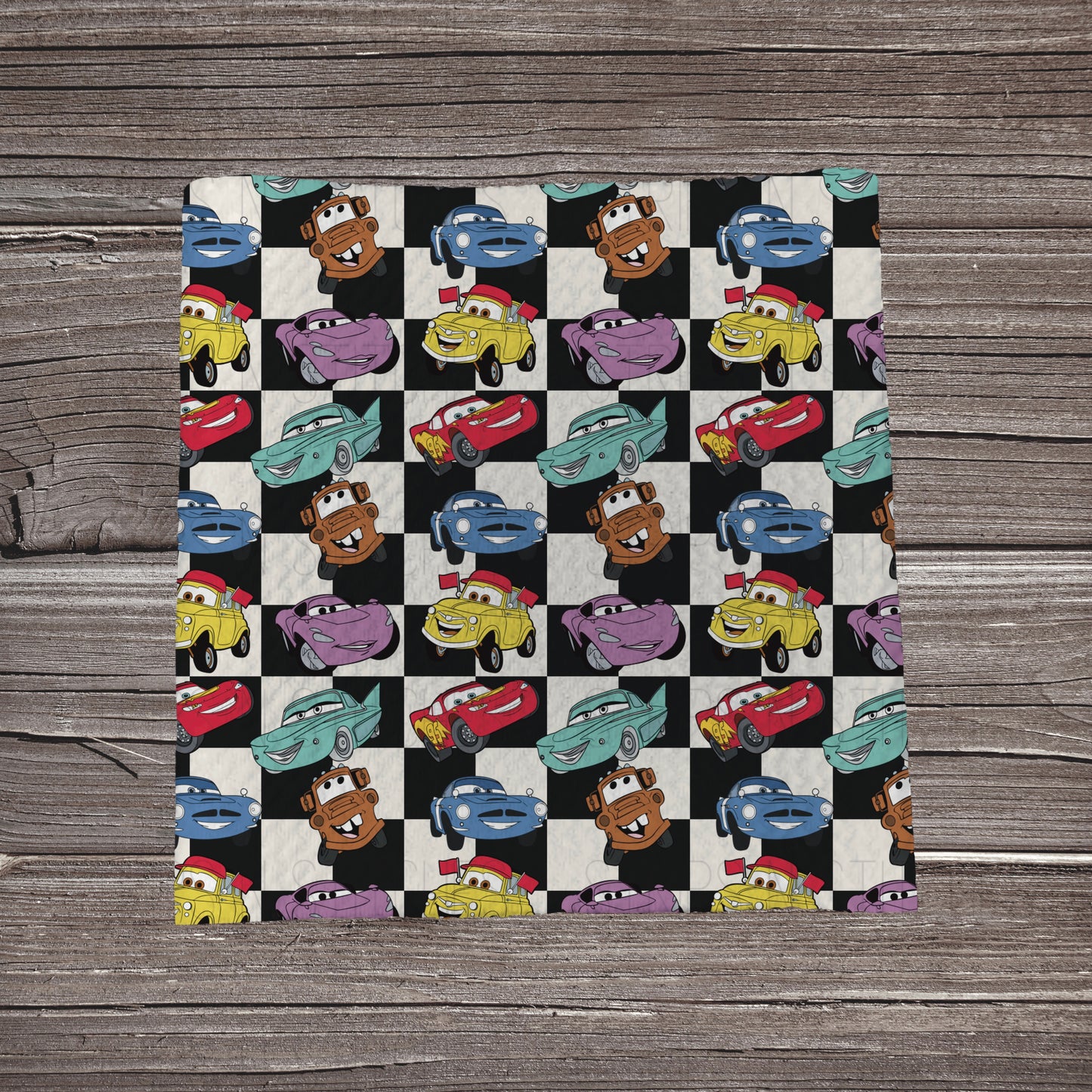 Black & White Checkered Cars Scatter | Bullet Fabric Strip | Bow Making | Scrunchie |