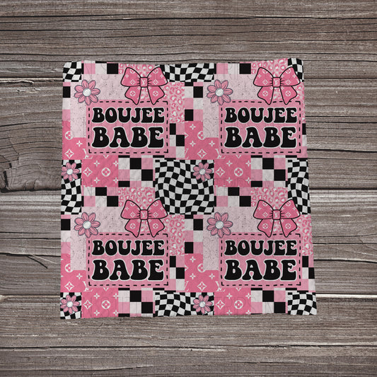Boujee Babe Patchwork | Bullet Fabric Strip | Bow Making | Scrunchie | Headwraps