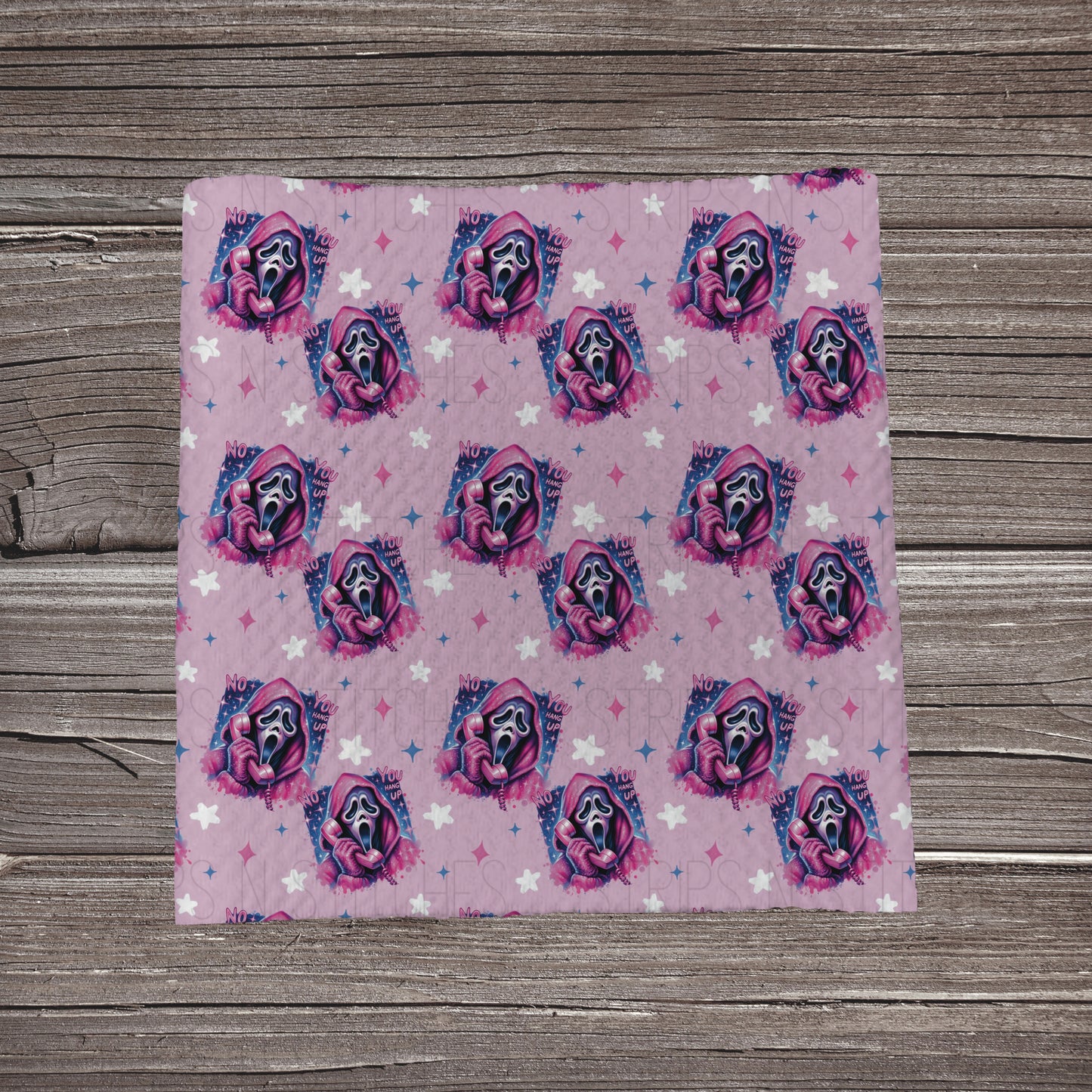 Pink Ghost Face | Bullet Fabric Strip | Bow Making | Scrunchie |