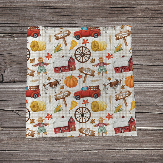 Scattered Pumpkin Patch | Bullet Fabric Strip | Bow Making | Scrunchie |