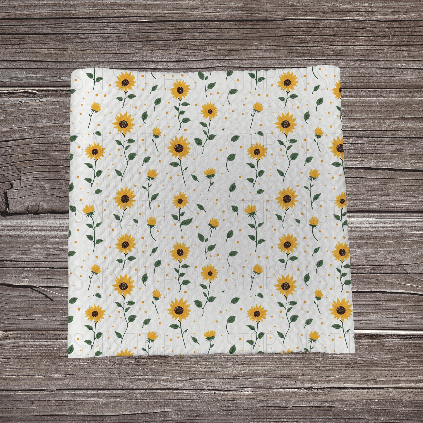 Scattered Sunflowers | Fabric Strip- Bow Making- Headwra