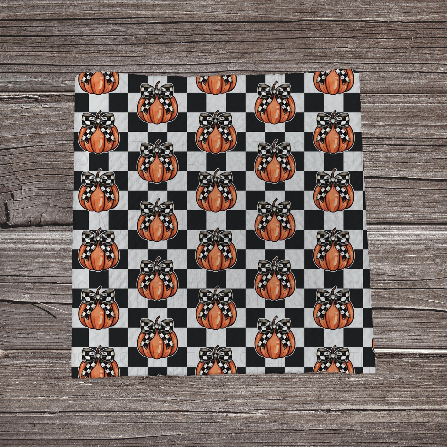 Checkered Pumpkin with Bows | Bullet Fabric Strip | Bow Making | Scrunchie |