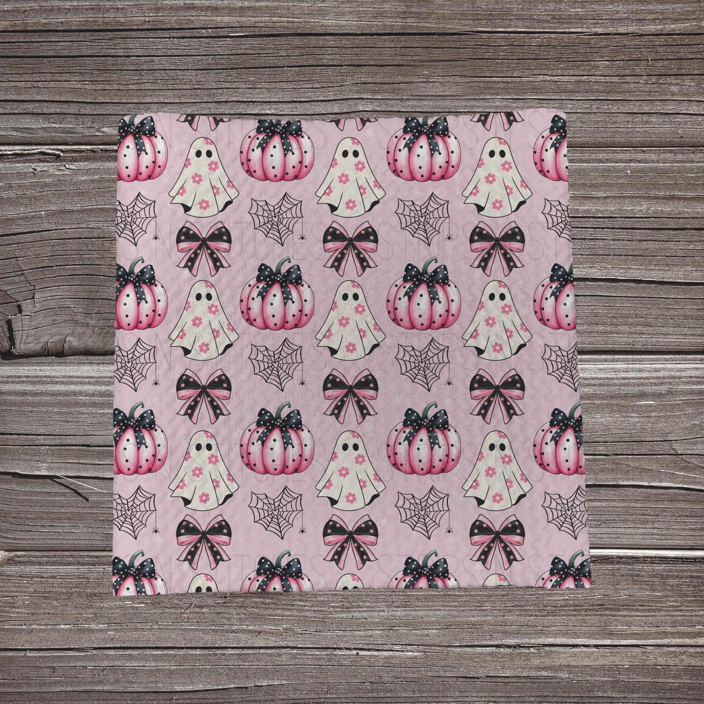 Pink Pumpkin with Bows & Flower Ghosts | Bullet Fabric Strip | Bow Making | Scrunchie |