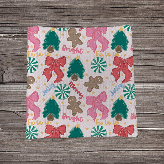 Merry, Bright & Fa La La | Fabric Strip | Bow Making | Headwrap | Scrunchies
