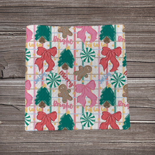 Merry, Bright & Fa La La Plaid | Fabric Strip | Bow Making | Headwrap | Scrunchies