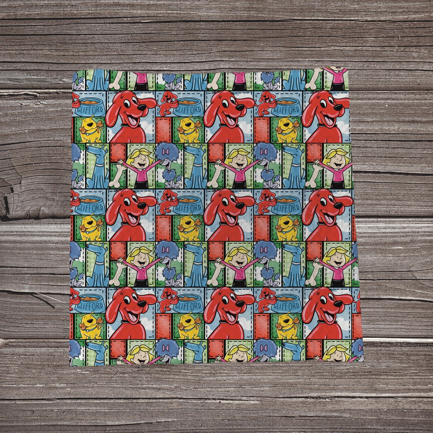 Clifford & Friends Patchwork | Bullet Fabric Strip | Bow Making | Scrunchie | Headwraps