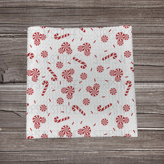 Peppermint Candy Scatter | Fabric Strip- Bow Making- Headwrap- Scrunchies