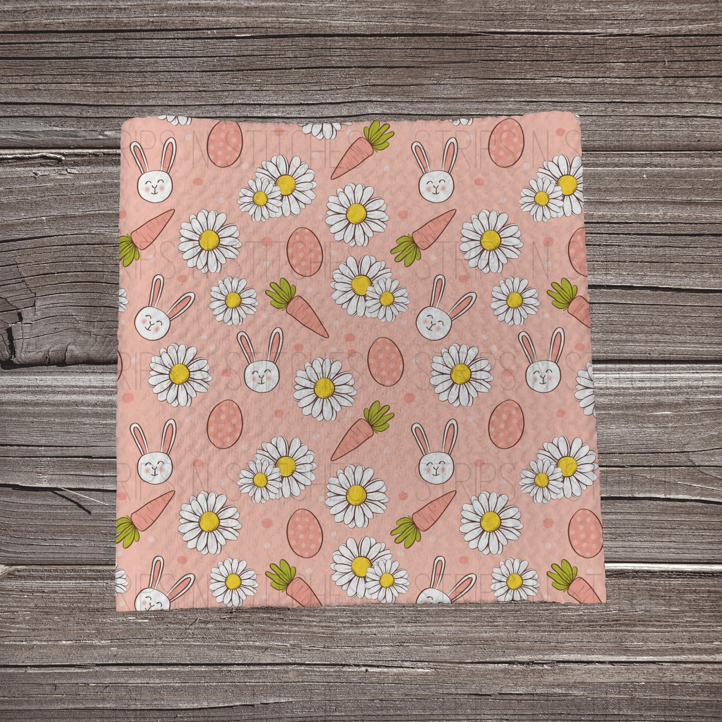 Pink Easter Scatter with Flowers  | Bullet Fabric Strip | Bow Making | Scrunchie | Headwraps