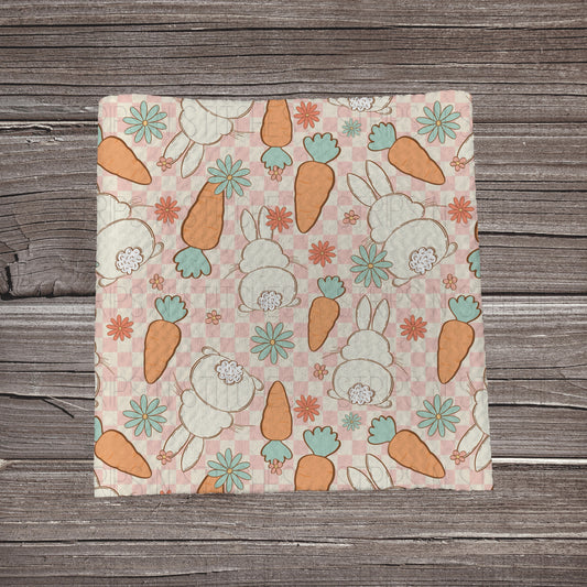 Pink Checkered Easter Scatter | Bullet Fabric Strip | Bow Making | Scrunchie | Headwraps