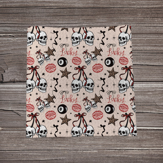 Lucky Skulls | Bullet Fabric Strip | Bow Making | Scrunchie | Headwraps