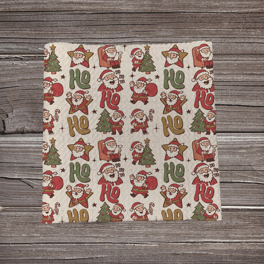 Muted Ho Ho Ho Santa | Bullet Fabric Strip | Bow Making | Scrunchie | Headwraps