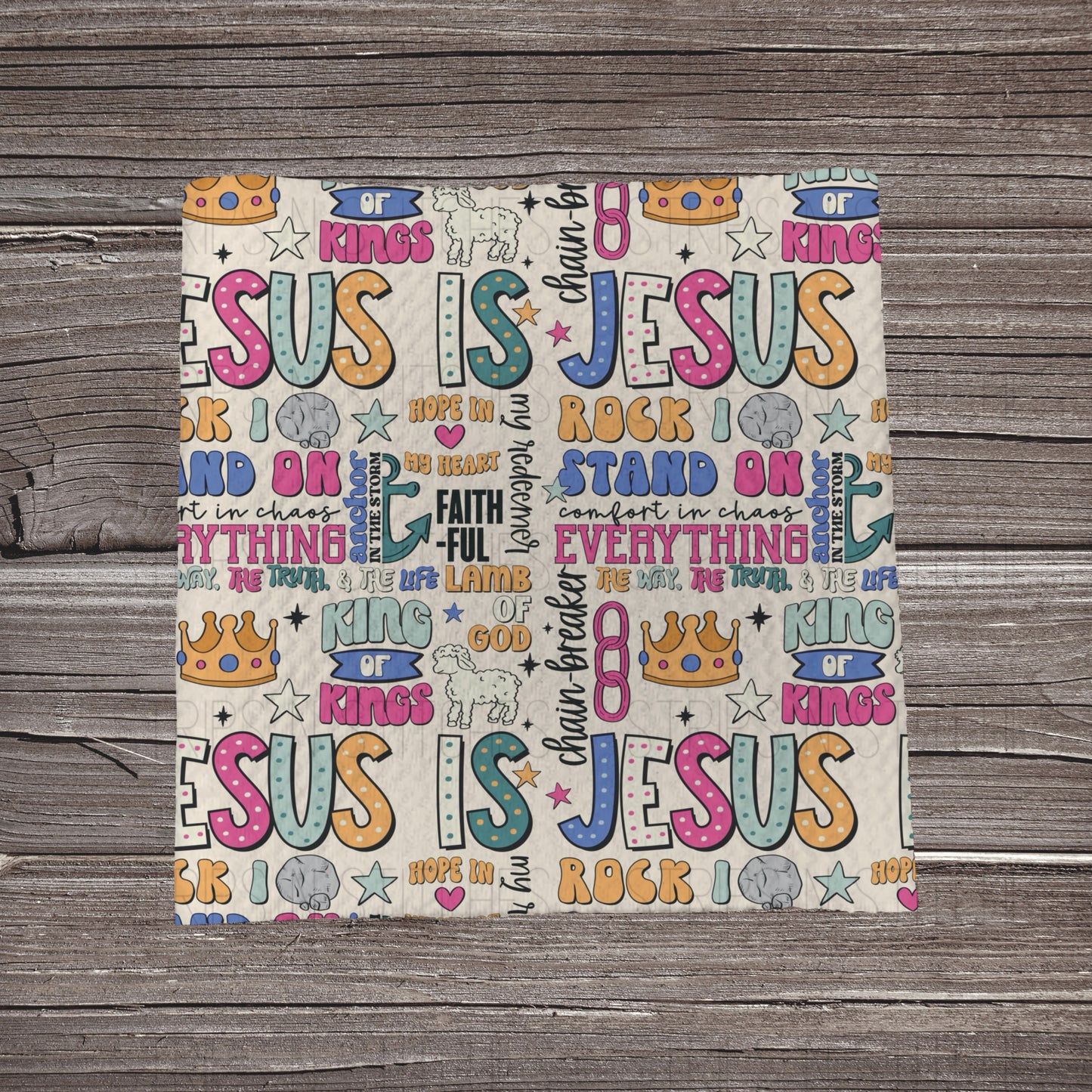 Jesus is King | Bullet Fabric Strip | Bow Making | Scrunchie | Headwraps