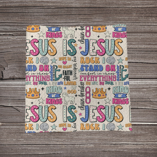 Jesus is King | Bullet Fabric Strip | Bow Making | Scrunchie | Headwraps