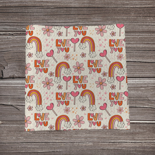 Boho Love You Rainbows | Bullet Fabric Strip | Bow Making | Scrunchie | Headwraps