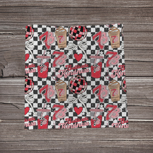 Checkered Number Brew | Bullet Fabric Strip | Bow Making | Scrunchie | Headwraps