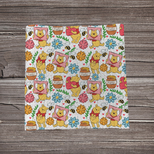 Spring Sweet Bear Scatter | Bullet Fabric Strip | Bow Making | Scrunchie | Headwraps