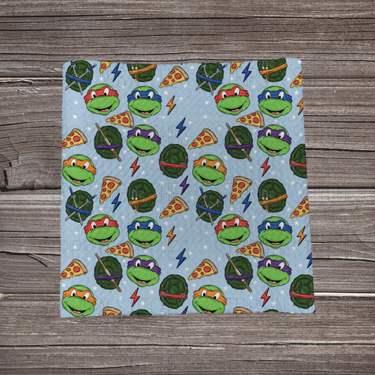 Blue Turtle Scatter | Bullet Fabric Strip | Bow Making | Scrunchie | Headwraps