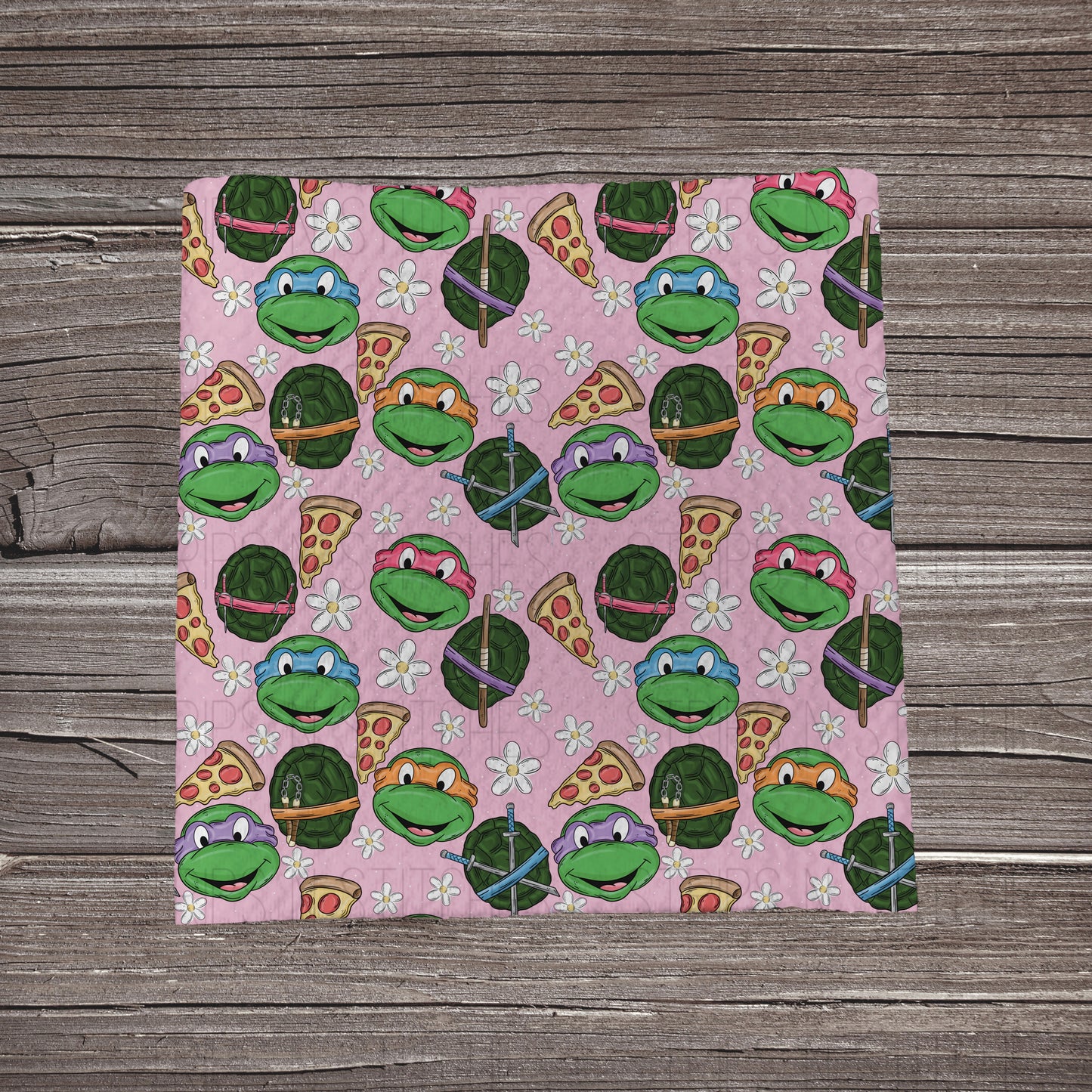 Pink Turtle Scatter | Bullet Fabric Strip | Bow Making | Scrunchie | Headwraps