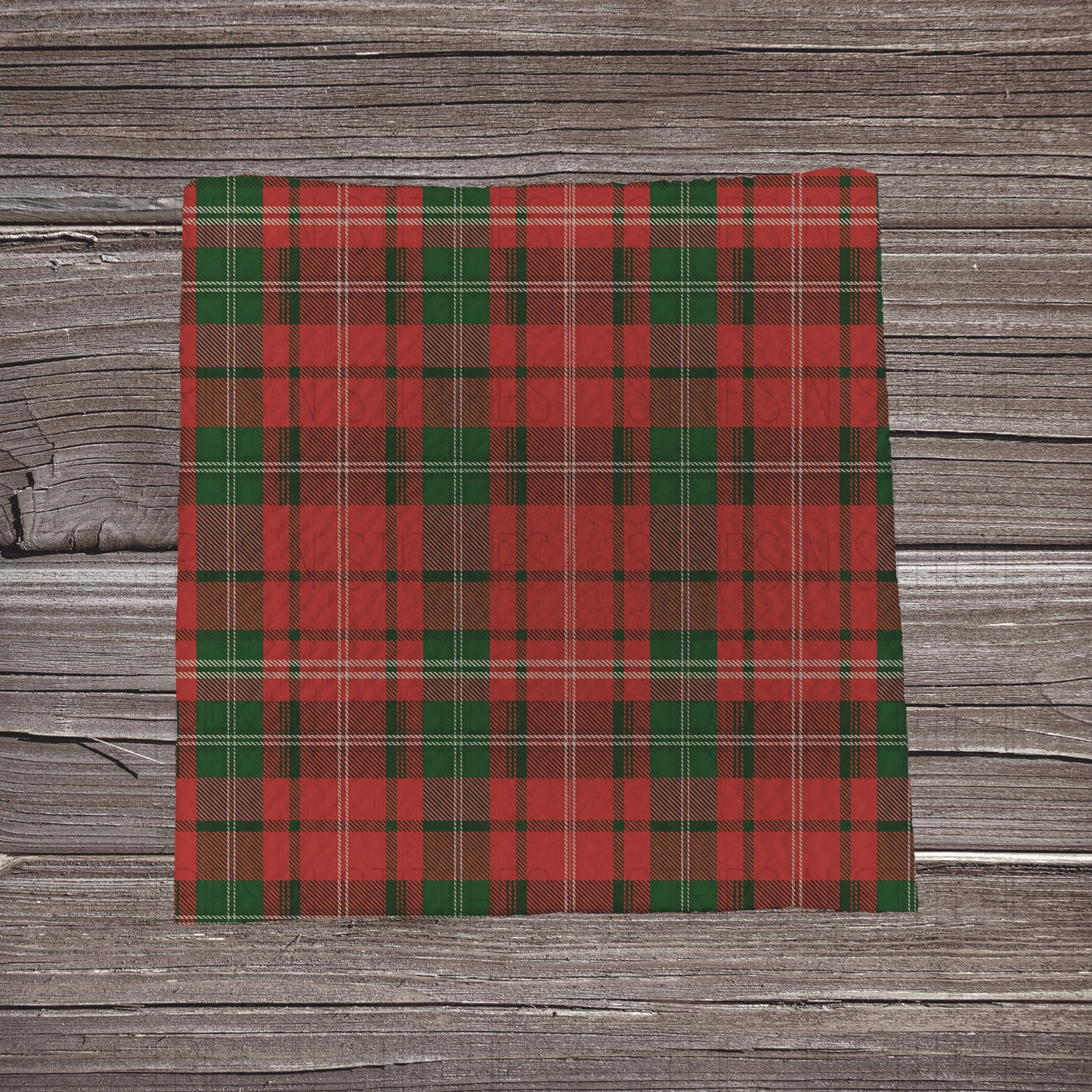 Red & Green Christmas Plaid | Bullet Fabric Strip | Bow Making | Scrunchie |