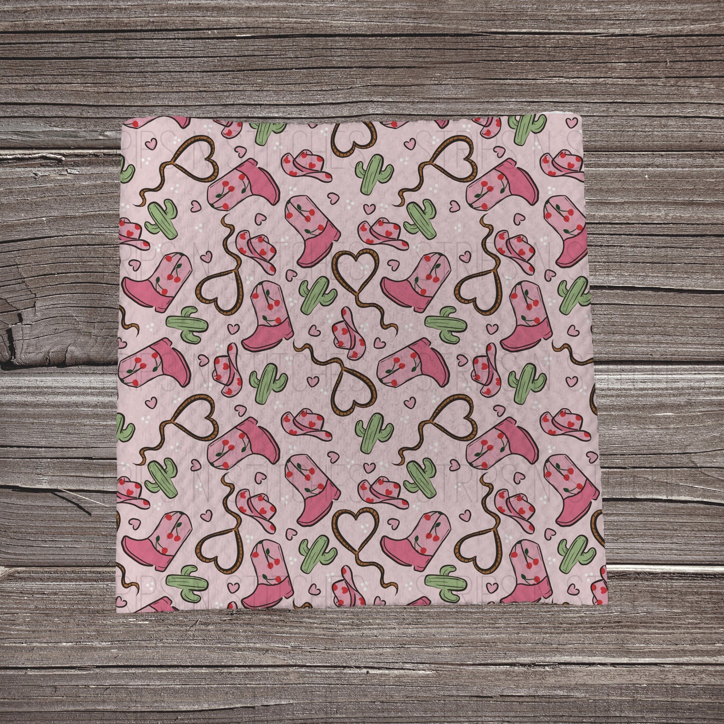 Yeehaw Pink Valentine | Bullet Fabric Strip | Bow Making | Scrunchie | Headwraps